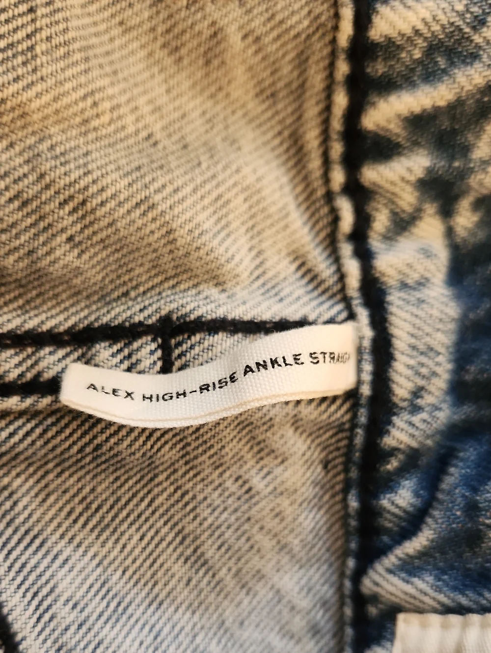 rag & bone Alex High-Rise Ankle Straight Light Wash Button-fly Jeans Size 24